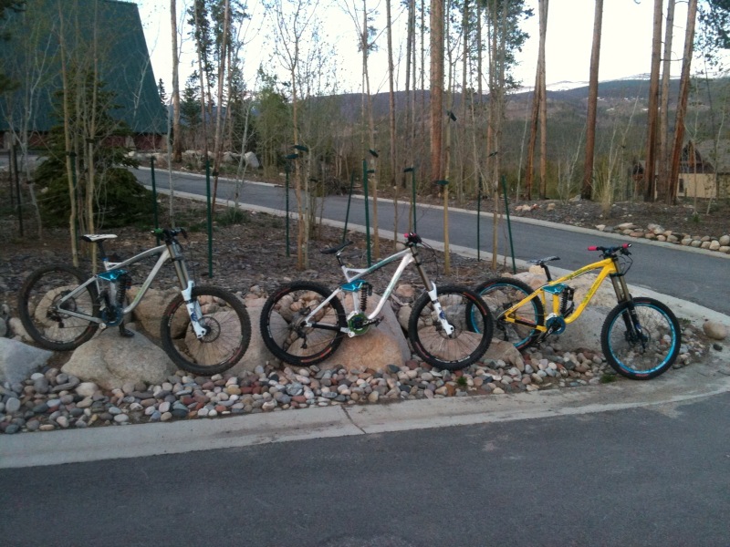 3 Musashis in Winter Park, CO ready for racing at the Triple DHip in 2010
