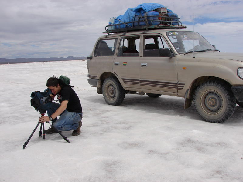 film mission for current tv. salar de uyuni, Bolivia is the largest salt flat in the world.
