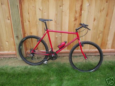 red rocker mountain bike