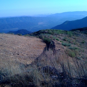 ridge in Ojai, 3000' in 5 miles