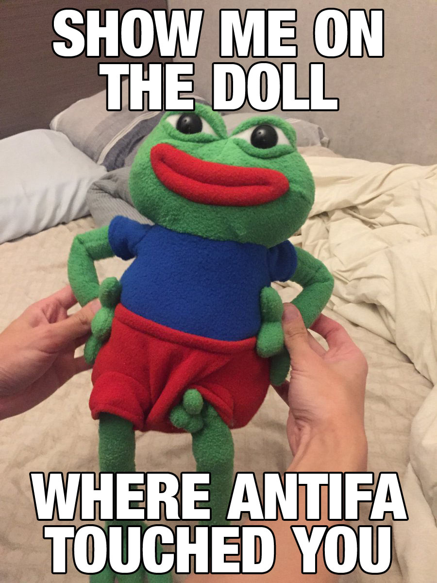 Show me on the doll where ANTIFA touched you
