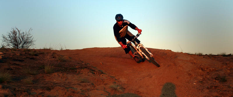 Storm'in Mormon trail at the Idaho Bike Park (IVCP)